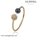 51714- Xuping Jewelry Elegant Pearl Brazalete para mujer con oro 18K plateado